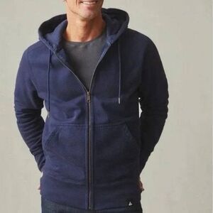 NEW American Giant Men's Classic Full Zip Dark Navy Blue Fleece Size M